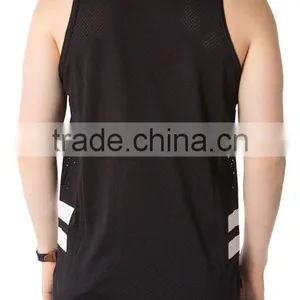 Wholesale Plain Gym Stringer Men's Tank Top In Bulk 2015 thumbnail-4