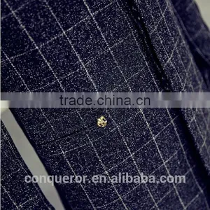 Grid Fashion Wool Winter Men Overcoat BCL013 thumbnail-3