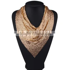 Fashion Vintage Net Cloths Collar Necklaces for Womens Jewelry thumbnail-2
