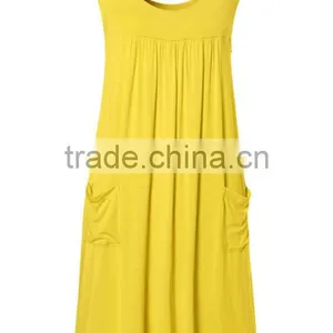 Ladies Jersey Pinafore Fashion Jersey Dress Viscose Dress thumbnail-1