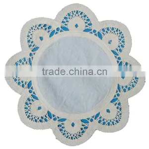 Machine Made New Smbroidery Lace Doily thumbnail-1