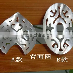 Natural Leaf Shape Black Shell Charms Diy Black Shell Charm Pendant Wholesale Jewelry Accessories thumbnail-6