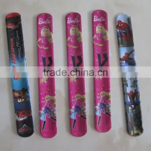 Eco-friendly Material High Quality Logo Printed Slap Band thumbnail-2