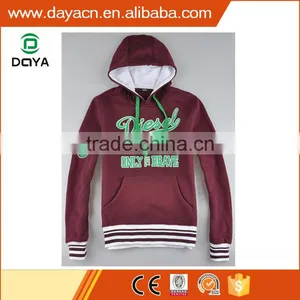 Customn Hot Sale Men's Popular CVC Fleece Hoody thumbnail-1