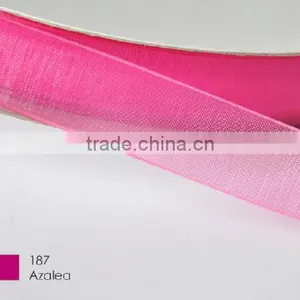 Hi-ana Ribbon 102 Galloon Silk Sheer Organza Ribbon for Gift Packaging Beautiful Wedding Organza Ribbon Decorative Ribbon thumbnail-1