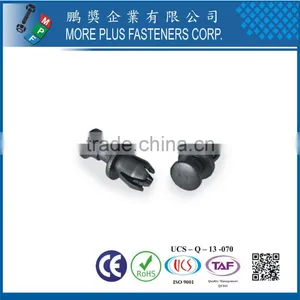 Made in Taiwan PP Nylon Easy Release Plastic Rivet Black thumbnail-5