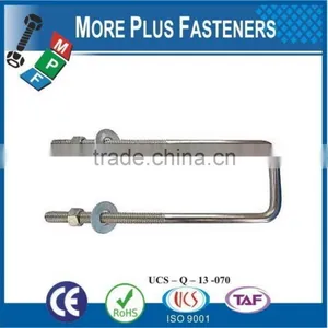 Made In Taiwan Gibraltar Black Phosphate Zinc Plated Square Bend U Bolt thumbnail-1