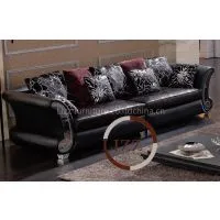 Lizz Casual Living Room Leather Sofa thumbnail-1