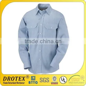 Drotex's Fire Resistant Shirt 7 oz Striped Uniform Shirt thumbnail-1