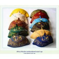 Muslim Caps/Kufi/ WoolEmbroidery Caps thumbnail-3