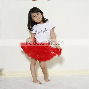 Kids Baby Girls Princess Dancewear Tutu Ruffle Chiffon Fluffy Pettiskirt Skirts thumbnail-1