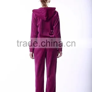 Women's Track Suit 2015 Jogging Track Suit Velour Set thumbnail-6