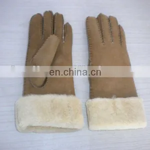 Natural Color Customized Design Real Lamb Fur Glove for Wome thumbnail-1