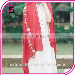 2017 Nepalese Folk Style New Cotton Embroidery Embroidery Scarf Shawl Super Sunscreen thumbnail-2
