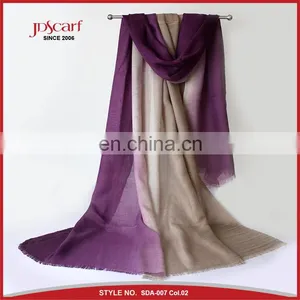 Colourful Thin Fashion Pashmina Scarf Gradient Color Acrylic Scarf thumbnail-2