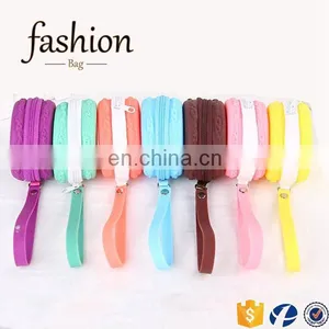 CR Proffesional Sales Team Cheap Fancy Earphone Bag Lovely Round Shape Blue Bulk Wholesale Silicone Coin Purse thumbnail-2