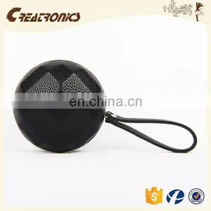 CR 80% Customers Repeat Orders Shiny pu Surface Diamond Structure Metal Frame Portable Round Black New Stylish Custom Coin Purse thumbnail-1