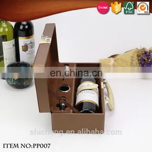 Champagne Glass Bottle Gift Box With Handle thumbnail-3