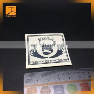 Environmental Brand Woven Label Tag for Foreign Trading Garments Cotton Clothes Neck Label thumbnail-2