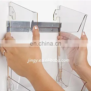 Transparent Distinct Wall Hang Acrylic Clear Magazine Holder thumbnail-1