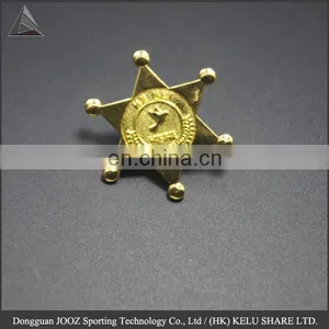 Souvenir Metal Badge /badge of Honor /badge Manufacturer Embossed Debossed Golden Badge Pin thumbnail-1