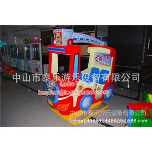 Zhongshan Amusement Kiddie Rides Rocking Machine Car Coin Operated Fire Truck thumbnail-3