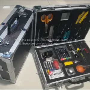 19 Pieces Outdoor Metal Carrying Case FTTH Fiber Tool Kits thumbnail-1