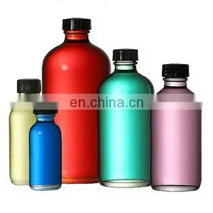 1/2, 1, 2, 4, 8, 16 oz U.S.A Standard G.P.I 400 Screw Neck Boston Round Clear Glass Bottle With Cap thumbnail-1