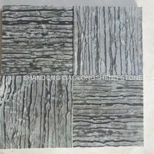 Grey Wooden Marble,Zebra Stripe Marble, Blue Bamboo,Grey Straight Marble, Grey Marble Slabs & Blocks thumbnail-2
