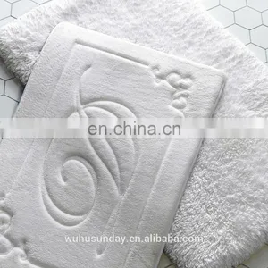 BATHMAT - EMBOSSED - 69770 WHITE/BRWON thumbnail-2