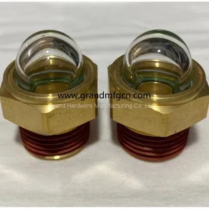 NPT 1/2 Inch Male Thread Coolant Sight Glasses Oil Gauge Indicator for Heavy Duty thumbnail-2