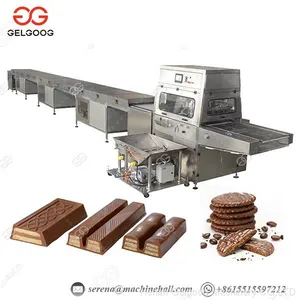 Automatic Stainless Steel Chocolate Coating Machine/Chocolate Enrober With Cooling Tunnel for Sale thumbnail-4