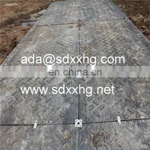 Heavy Equipment Mud Mats Compression Moulded Mats UV Inhibitor UHMMWPE Floor Protection Heavy Duty Helicopter Landing Mat thumbnail-2