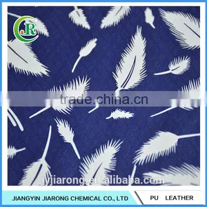 New Design Eco-friendly Printed PU Leather With Grain thumbnail-2