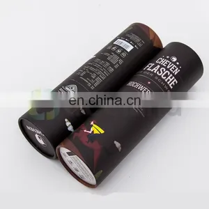 Printed Round Facial Tissue Boxes Paper Skin Care Jar Boxes Black Round Paper Case thumbnail-4