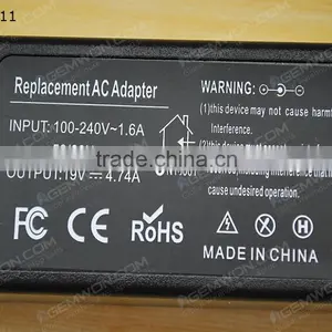 High Copy Laptop AC Power Adapter for TOSHIBA 19V 4.74A 5.5*2.5mm 90W thumbnail-3