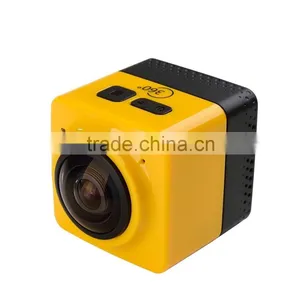 2016 Newest Panorama Action Camera 360x190 Degree With WiFi for Android IOS APP Preview & Playback - Cube 360 Quality Choice thumbnail-3