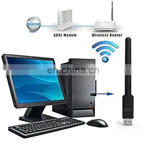 USB Wifi Receiver Dongle 150Mbps USB2.0 Wireless Wifi Adapter Network Cards For Laptop MiniPC Computer TV Box thumbnail-5
