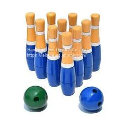 Garden Game Lawn Bowling Wooden Bowling Set thumbnail-2