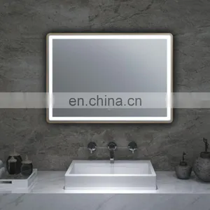 Opening Sale Rectangle Vanity Mirror Hot New Products Bathroom Makeup LED Mirror With Touch Screen thumbnail-2