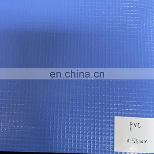 0.55m 610gsm Blue PVC Laminated Tarpaulin Fabric For Inflatable Boat Material thumbnail-2