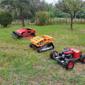Remote Control Steep Slope Mower, China Remote Controlled Brush Cutter Price, Slope Mower for Sale thumbnail-1