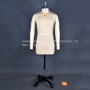 Professional Male Half Body Dress Form w/ Collapsible Shoulders and Removable Arms thumbnail-1