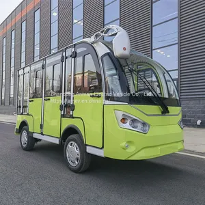 Three Row 8-seater Electric Sightseeing Car, Golf Cart for Sale thumbnail-3