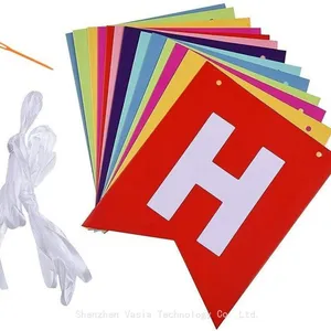 Hot Sale Happy Birthday Banners Fishtail Bronzing for Party Backdrop Scene Layout thumbnail-4