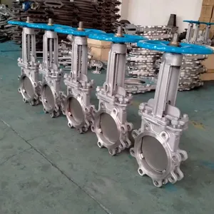 PZ73H-10/16 WCB Cast Iron Stainless Steel Manual/Pneumatic Valve Flange Wafer Type Knife Gate Valve thumbnail-6