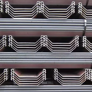 U-Shaped Cold-Formed Galvanized Hot-Rolled Steel Sheet Piles Q235B Grade AiSi Standard Model N-008 Steel Sheet Pile thumbnail-3