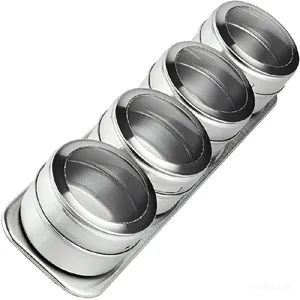 Stainless Steel Magnetic Spice Jar Sets thumbnail-2