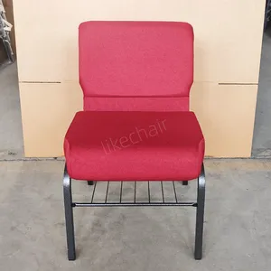 Heavy Duty High Quality Steel Frame Comfortable Padded Commercial Theater Chair thumbnail-2