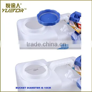 23L White+Blue Convenient Outdoor Square Plastic Water Container Bucket for Car Quality Choice thumbnail-2